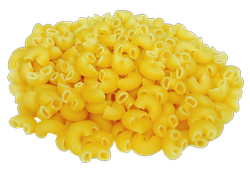 Drop-shaped elbow macaroni