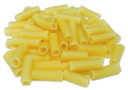 Corkscrew- shaped elbow macaroni